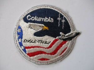 【送料無料】80s スペースシャトル『STS-2』コロンビア号COLUMBIA刺繍ワッペン/パッチUSAアップリケ宇宙飛行士ロケットJAXA宇宙船 U1