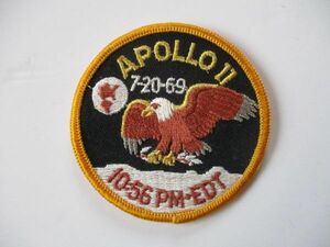 【送料無料】90s アポロ計画『アポロ11号』APOLLO11 刺繍ワッペン/ミッション徽章パッチUSAアップリケ宇宙飛行士ロケット宇宙船 U1