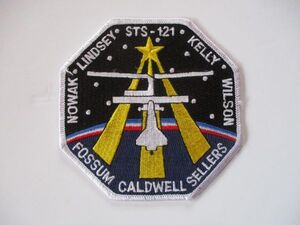 【送料無料】スペースシャトル『STS-121』ディスカバリー号 刺繍ワッペン/パッチNASAアップリケ宇宙飛行士ロケット宇宙船 U1