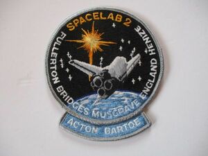 【送料無料】80s スペースシャトルNASA『STS-51-F』SPACELAB2チャレンジャー刺繍ワッペン/パッチUSAアップリケ宇宙飛行士ロケットJAXA U2