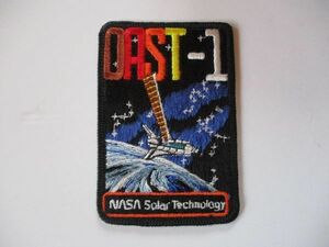 【送料無料】80s スペースシャトル『ORST-1』solar technology刺繍ワッペン/パッチNASAケネディ宇宙センター宇宙飛行士ロケット U1