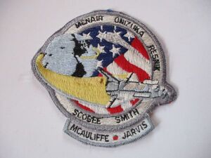 【送料無料】80s スペースシャトル計画『STS-51-L』チャレンジャー刺繍ワッペン/星条旗パッチUSアップリケ宇宙飛行士ロケットJAXA宇宙船U2