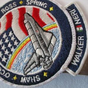 【送料無料】80s NASAスペースシャトル計画『STS-61-B』アトランティス刺繍ワッペン/パッチUSアップリケ宇宙飛行士ロケットJAXA宇宙船 U2の画像8