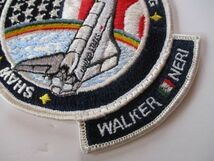 【送料無料】80s NASAスペースシャトル計画『STS-61-B』アトランティス刺繍ワッペン/パッチUSAアップリケ宇宙飛行士ロケットJAXA宇宙船 U2_画像2