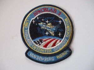 【送料無料】80s NASAスペースシャトル『STS-51-B』チャレンジャーSPACELAB3刺繍ワッペン/パッチAアップリケ宇宙飛行士スペースシャトル U2