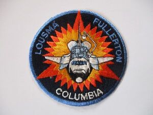 【送料無料】90s NASAスペースシャトル『STS-3』コロンビア号COLUMBIA刺繍ワッペン/パッチUSAアップリケ宇宙飛行士ロケットJAXA宇宙船 U2