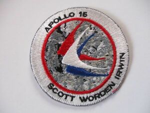 【送料無料】80s アポロ計画『アポロ15号』APOLLO15 刺繍ワッペン/パッチUSアップリケ宇宙飛行士ロケットNASAスペースシャトル宇宙船 U2