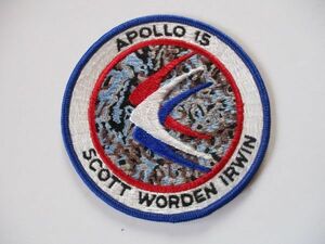 【送料無料】80s NASAアポロ計画『アポロ15号』APOLLO15 刺繍ワッペン/パッチ アップリケ宇宙飛行士ロケットJAXAスペースシャトル宇宙船 U2