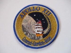 【送料無料】80s アポロ計画『アポロ12号』APOLLO12刺繍ワッペン/H計画ミッション徽章パッチUSアップリケ宇宙飛行士ロケット宇宙船 U2