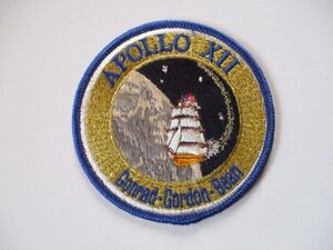 【送料無料】80s アポロ計画『アポロ12号』APOLLO12刺繍ワッペン/H計画ミッション徽章パッチUSAアップリケ宇宙飛行士ロケット宇宙船 U2