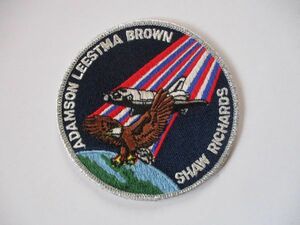 【送料無料】80s NASAスペースシャトル『STS-28』コロンビア号COLUMBIA刺繍ワッペン/パッチAアップリケ宇宙飛行士ロケットJAXA宇宙船 U2