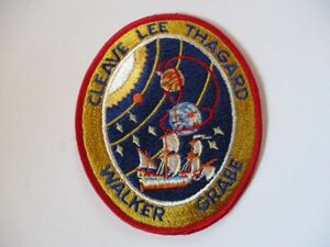 【送料無料】80s NASAスペースシャトル計画『STS-30』アトランティス 刺繍ワッペン/パッチ アップリケUSA宇宙飛行士ロケット宇宙船 U2