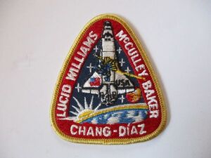 【送料無料】80s NASAスペースシャトル『STS-34』アトランティス刺繍ワッペン/パッチ アップリケ宇宙飛行士ロケットJAXAビンテージU1