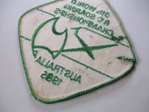 【送料無料】80s『5th.WORLD R.C SOARING CHAMPIONSHIPS AUSTRALIA 1985』刺繍ワッペン/ビンテージ飛行機WGC世界選手権パッチ模型 H1_画像5