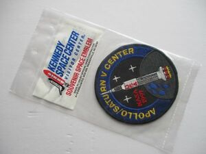 【送料無料】90s NASA アポロ APOLLO SATURN V CENTER 刺繍ワッペン/パッチUSAアップリケ宇宙飛行士ロケット サターンSPACEデッド U3