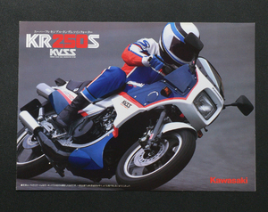 カワサキ　KR250S　KAWASAKI　KR250S　1985年3月　バイクカタログ　送料無料　当時物　タンデムツインクォーター【K1985-14】