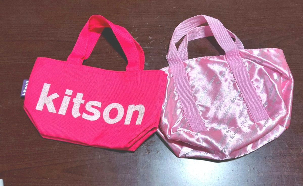 kitson スパンコール トートバッグ ブラック&ピンク 新品未使用 kitson スパンコール トートバッグ ブラック&ピンク 新品未使用