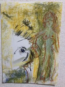 Art hand Auction 絵描きhiro C ｢ドリーマー｣, 美術品, 絵画, パステル画, クレヨン画