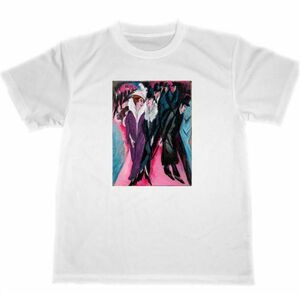 Art hand Auction Ernst Ludwig Kirchner Famous Painting Painting Kirchner City, L size, round neck, An illustration, character
