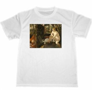 ティントレット　ドライ　Tシャツ　名画　絵画　アート　グッズ　スザンナの水浴