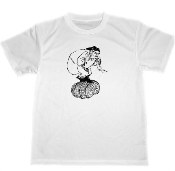 Masami Kitao T-shirt sec, chef-d 'œuvre de peinture, produits d'art Daikokuten sept dieux porte-bonheur, Taille L, col rond, Une illustration, personnage