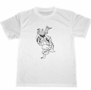 Art hand Auction Masami Kitao Dry T-shirt Masterpiece Painting Art Goods Ebisu Seven Gods of Fortune Good Luck Goods, L size, round neck, An illustration, character