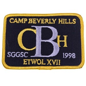 EG73 ガールスカウト ワッペン CAMP BEVERLY HILLS ETWOL XVII SGGSC 1998