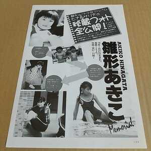 雛形あきこ 切り抜き 1ページ / 酒井法子 リサステックマイヤー かとうれいこ 安室奈美恵 切り抜き 1ページ