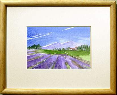 N° 7663 Un paysage que j'ai soudain eu envie de peindre sur place (3) / Chihiro Tanaka (Aquarelle des Quatre Saisons) / Livré avec un cadeau, Peinture, aquarelle, Nature, Peinture de paysage