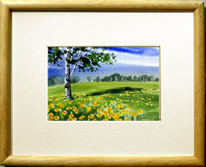 Art hand Auction N° 7667 Paysages que j'ai soudain eu envie de peindre sur place (4) / Chihiro Tanaka (Aquarelle des Quatre Saisons) / Livré avec un cadeau, Peinture, aquarelle, Nature, Peinture de paysage