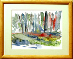 Art hand Auction No. 7680 Memoria / Chihiro Tanaka (Acuarela de las Cuatro Estaciones) / Viene con un regalo, Cuadro, acuarela, Naturaleza, Pintura de paisaje