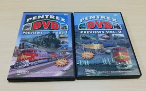 【DVD】PENTREX DVD PREVIEWS VOL.1 ＋　VOL.2　アメリカ　鉄道　貨物