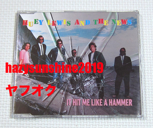 hyu-i* Lewis & The * News HUEY LEWIS AND THE NEWS 3 TRACK CD IT HIT ME LIKE A HAMMER HARD AT PLAY