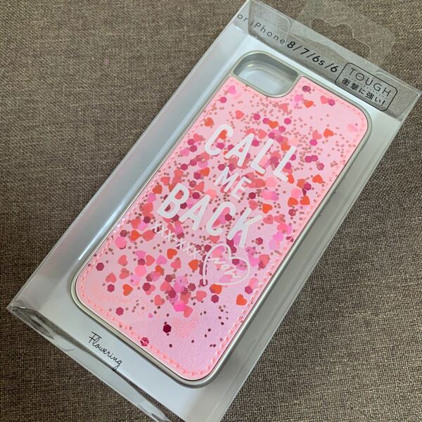 可愛い ピンク　ハート　スパンコール　スマホケース　iPhoneケース　ケース iPhone8 スマホ　お洒落