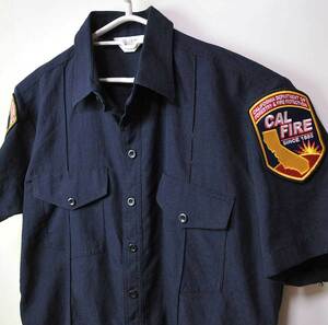 古着●アメリカ消防 半袖シャツ カルファイア L相当 xwp