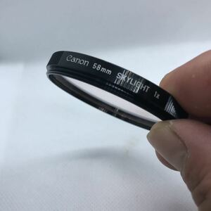 【送料無料】Canon キヤノン SKYLIGHT 1ｘ　58mm レンズフィルター