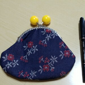 ハンドメイド がま口ポーチ