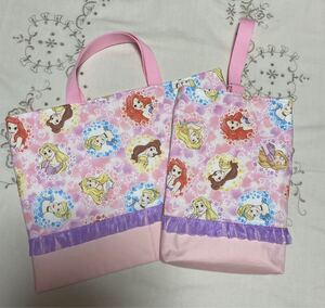 大人気☆入園入園2点セット ディズニープリンセスフリル付き