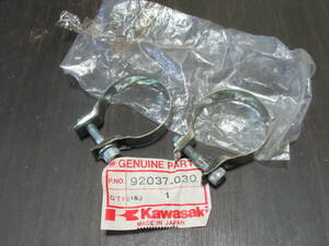 W1 W1S W1SA W3 Kawasaki original air cleaner band 2 piece set new goods unused goods that time thing clamp band 92037-030 KAWASAKI NOS 650RS