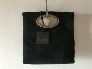  tag attaching unused * Italy made LAURA DI MAGGIO roller timaji male .-do2WAY bag clutch bag handbag Circle hand *