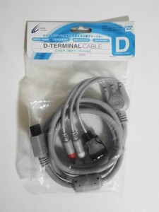 送料無料 即決 新品 未使用品 任天堂 ニンテンドー Wii CYBER D端子ケーブル Wii用 CY-WIAV-DY アクセサリー レトロ ゲーム 周辺機器 Y324