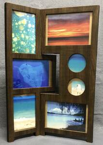  secondhand goods wooden frame picture frame ornament . possible frame color Brown 