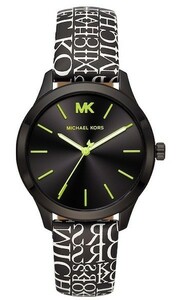 MICHAEL KORS Michael Kors MK2847 Runway Black / Neon Lime stainless Ladies черный * neon lime * унисекс аналог наручные часы 