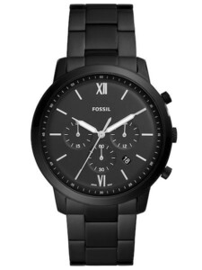 FOSSIL[フォッシル] fs5474 NEUTRA CHRONOGRAPH BLACK STAINLESS STEEL WATCH ブラック ステンレス クロノ アナログ メンズ 腕時計