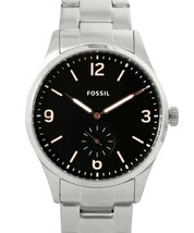 FOSSIL フォッシル VINTAGE 54 ヴィンテージ ブラック サブセコンド ステンレススティール メンズ 腕時計 FS5245_画像2