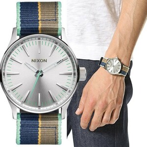 NIXON Nixon THE SENTRY 38 NYLON нейлон унисекс цент Lee женский мужские наручные часы a4262083