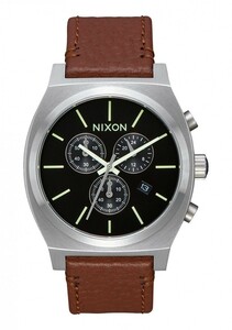  Nixon NIXON THE TIME TELLER CHRONO Time Teller Chrono кожа наручные часы мужской женский A11641037 A1164-1037