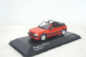 ミニチャンプス プジョー 205 CTI 1/43 ミニカー 赤