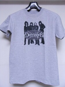 即決★新品バンドＴシャツ★デリンジャー★DERRINGER★グレーボディ×ブラック★S/M/Lサイズ対応可能★70'Sハードロック関連