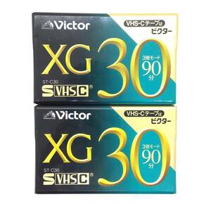 TK[ unopened goods ]Victor Victor XG30 video cassette tape VHS-C tape 2 piece set 